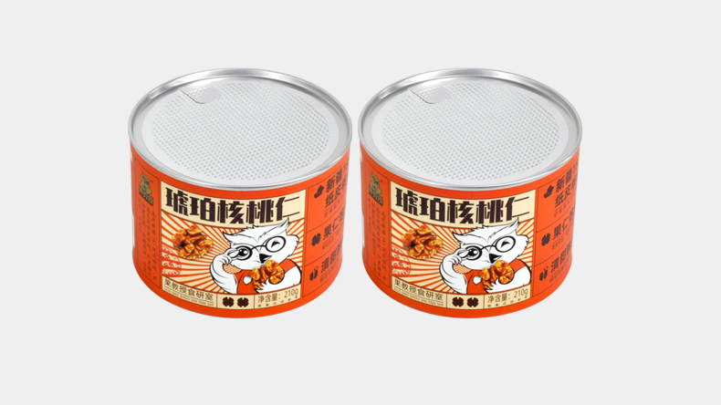 休闲食品纸罐