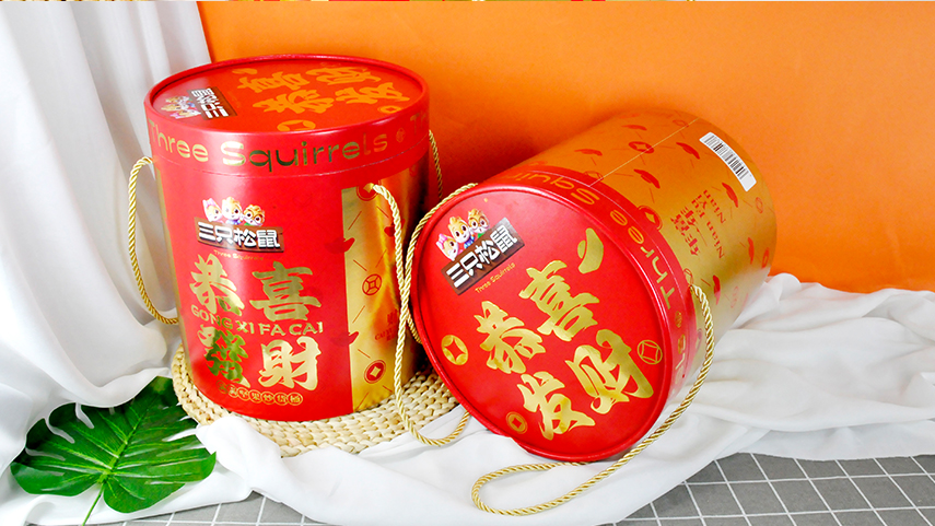 节日抱抱桶礼盒包装