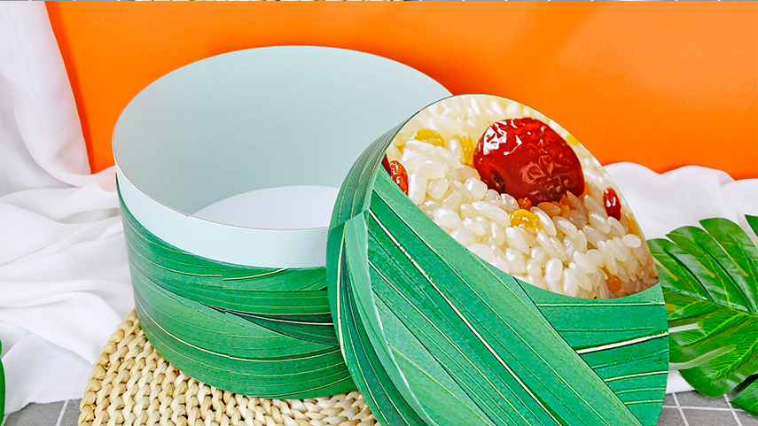 圆形粽子礼盒包装